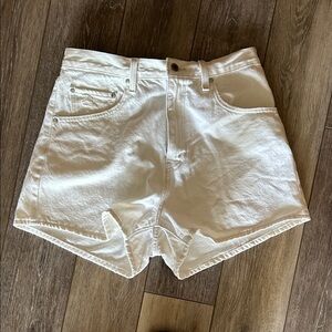 Levi's Women's Cream Jean Shorts